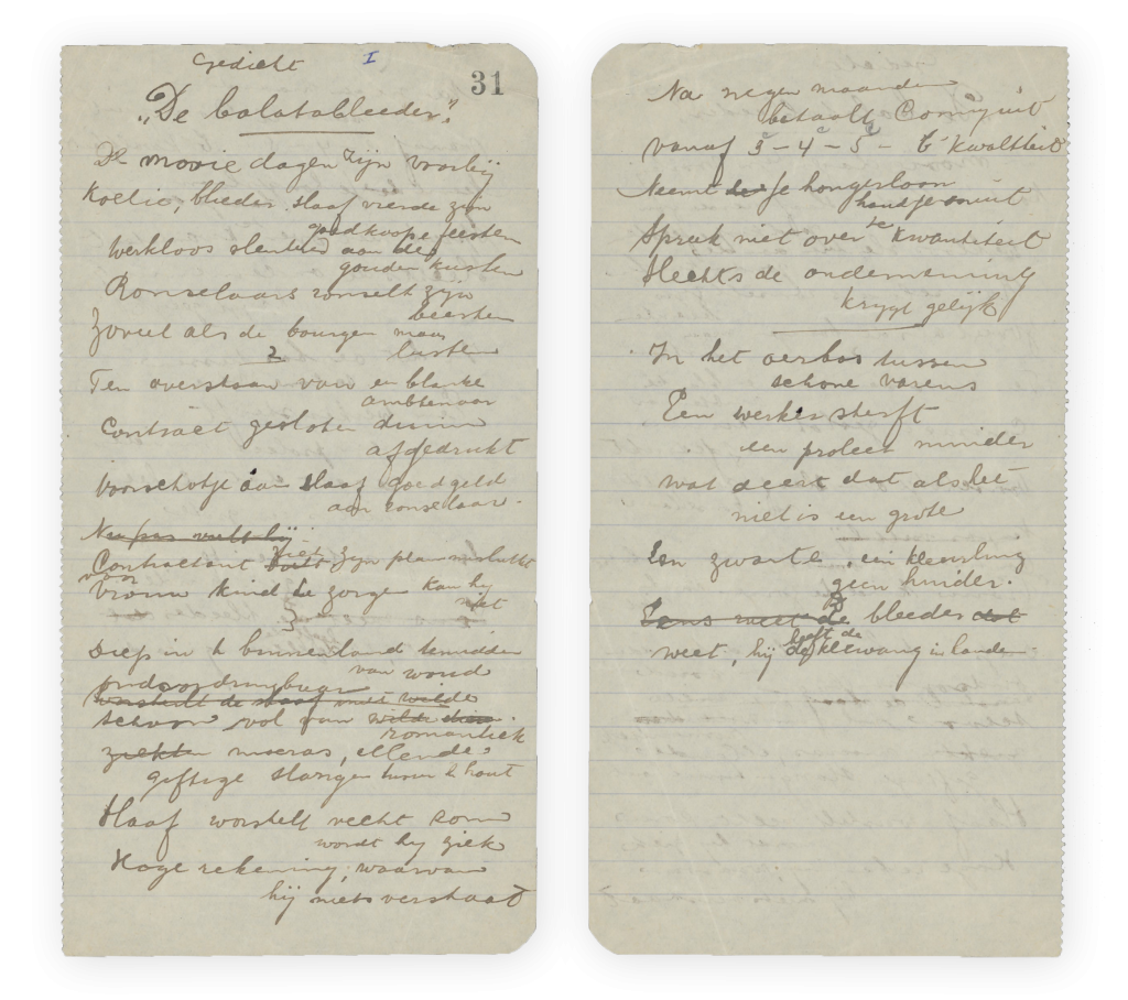 Het handschrift van ‘De balatableeder’